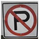 24" x 24" Metal No Parking Sign