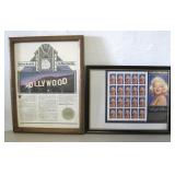Vintage Marilyn Monroe Stamps & H.Wood Fragment