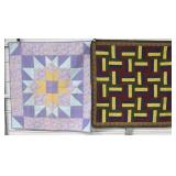 2 Various Color Tone & Geometric Style Quilts