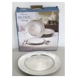 USED 12 Classic Home Dining Silver Tone Chargers