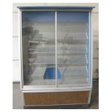 Vertical Humidor Display Case w/ 2 Glass Doors