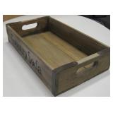 16.25" x 9.25" x 3.35" Wood COUNTRY SODA Crate