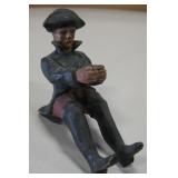 3.5" Hand Carved Wood Rider Statue