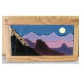 9.5" x 5.5" STEVE MCVEY Signed Framed Sun Tile