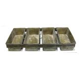 Vintage Lockwood Co. Industrial 4 Loaf Bread Pan