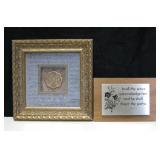 2 Faith Inspired Proverbs & Prayer Framed Art