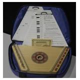 Wooden Melody Harp w/ Music Sheets & Case