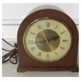 Vtg Herschede H-854 Wood Mantel Clock - Works