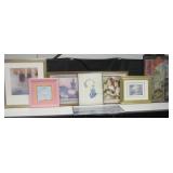Lot Of 8 Framed Wall Art - Largest Is 32" x 35"