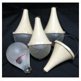 4 VNTG Red Comet Co. Freon Fire Extinguisher Bulbs