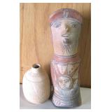 2 VNTG S.W. / N.A. Sun Figure & Miniature Pottery