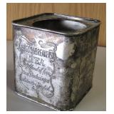 4" ENGLISH BREAKFAST TEA Silver Plate Tea Box