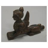 1.75" Copper Sphinx Statue