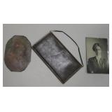 Antique Copper Plate Man Daguerreotype - 5" x3.5"
