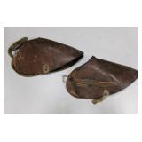 Vintage Brown Leather Horse Riding Foot Guards