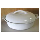 Holland Made Iron Cast White Casserole Dish
