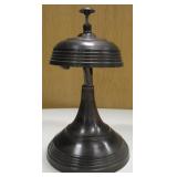 10" Vintage Metal Hotel Desk Bell - Works