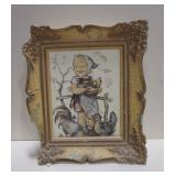 2 Vintage Euro. Music Art Frames & Cheese Press