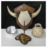Southwest Lot - Horns, Pot, Nambe & More