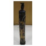 15" Hand Carved African Container With Lid