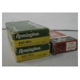 3 Boxes 243 Winchester Shells