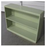 Green Painted Vintage Wood Bookshelf