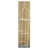 75" Metal Cylindrical Shelf Unit