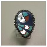 Sterling Silver Multi-Stone Southwest Ring
