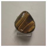Sterling Silver & Tiger Eye Southwest Ring