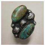 Sterling Silver & Royston Turquoise SW Ring