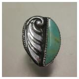 Sterling Silver Utah Turquoise Southwest Ring