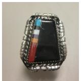 Sterling Silver Multi-Stone Southwest Ring