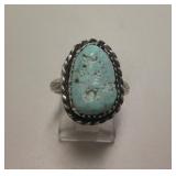 Sterling Silver Bisbee Turquoise Southwest Ring