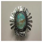 Sterling Silver Utah Turquoise Southwest Ring