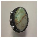 Sterling Silver Utah Turquoise Ring - Handmade