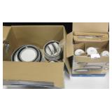 2 Boxes Mainstays Stoneware Dinnerware Pieces
