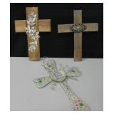 Lot Of 3 Crosses - 14" to 18" Tall