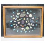 Shadow Box with Southwest Polished Stones