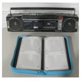Vtg Panasonic RX-FW29 Boom Box & CD Storage