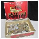 Various Vintage International Currency Coins