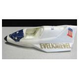 Evel Knievel Friction Toy Boat 11.5" X 4"