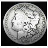 1886-O Silver Morgan Dollar - New Orleans Minted