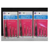 3 NIP Boye 4-In-1 Punch Needle Kits