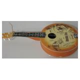 22" Cardboard " Roundup Time" Toy Banjo