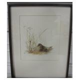 15" x 19" Mads Stage Framed Nesting Piper Print