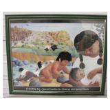 22" x 18" Walter Green Signed Framed Poster