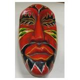 Carved Wood 2-Piece Mask Bowl - 6" x 12" x 6"