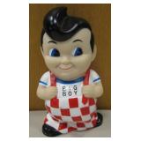 8" Tall Plastic "Big Boy" Coin Bank