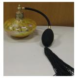 Vintage Glass Perfume Bottle w/ Atomizer
