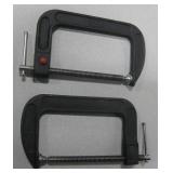 2 - Bessey 6" Forged Steel Clamps - Appear New